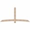 Ekena Millwork Bellingham Smooth Timber Gable Bracket, Douglas Fir, 96"W x 48"H x 3 1/2"D x 5 1/2"F, 12/12 Pitch GBW096X48X0406BEL00SDF - alternate 1